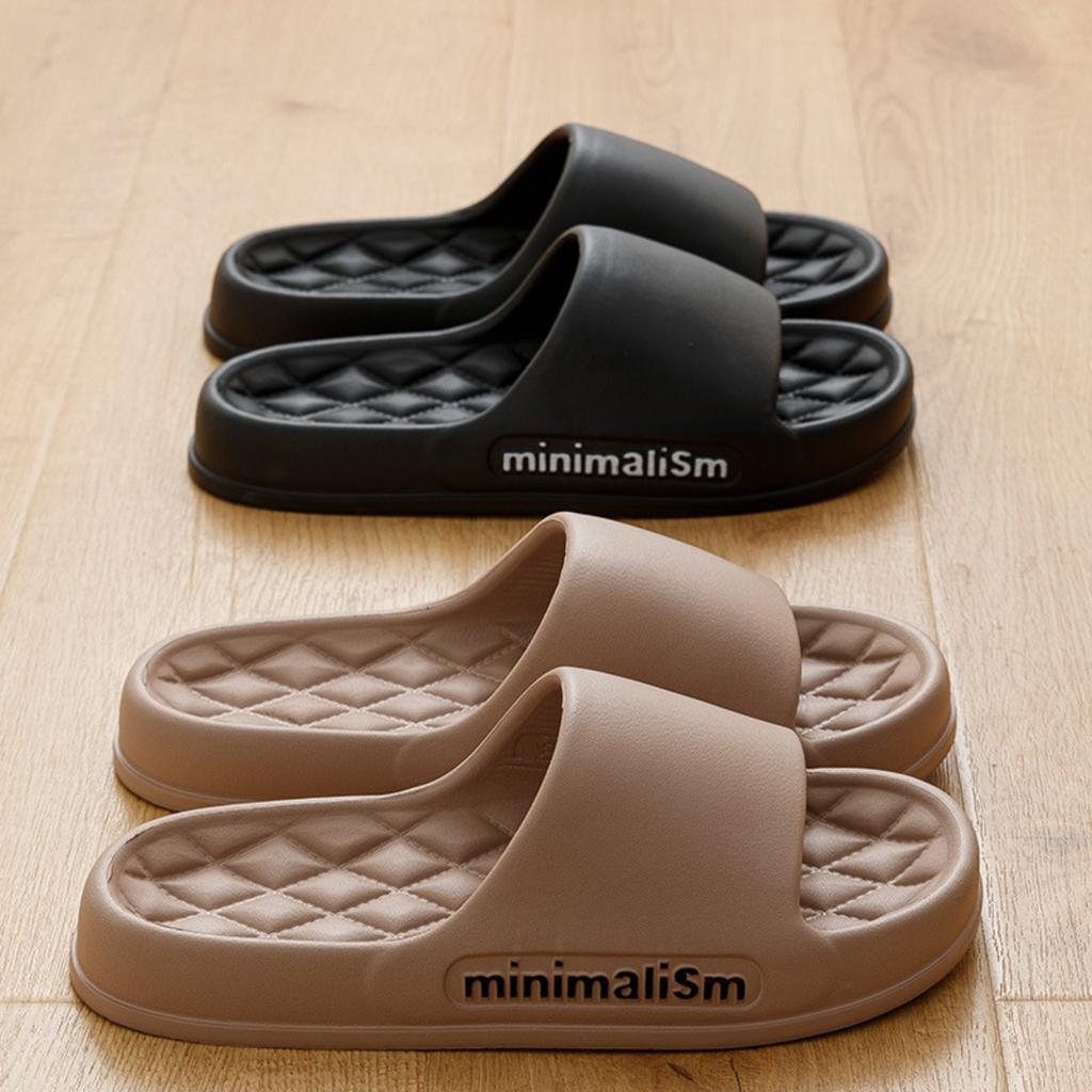 Plus Size Men's Slippers for Summer Home, Indoor Cool Mop, Bathroom, Anti Slip, Quiet, Trendy Couple EVA Slippers