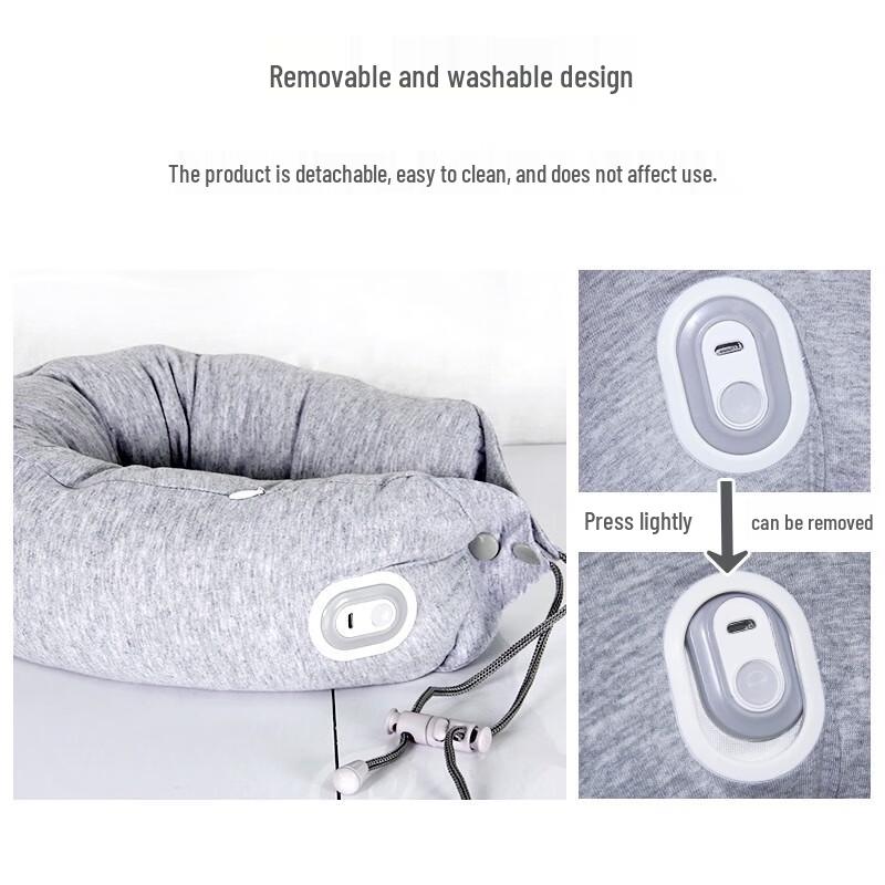 Hezheng Portable U-shaped Neck and Shoulder Massager Pillow