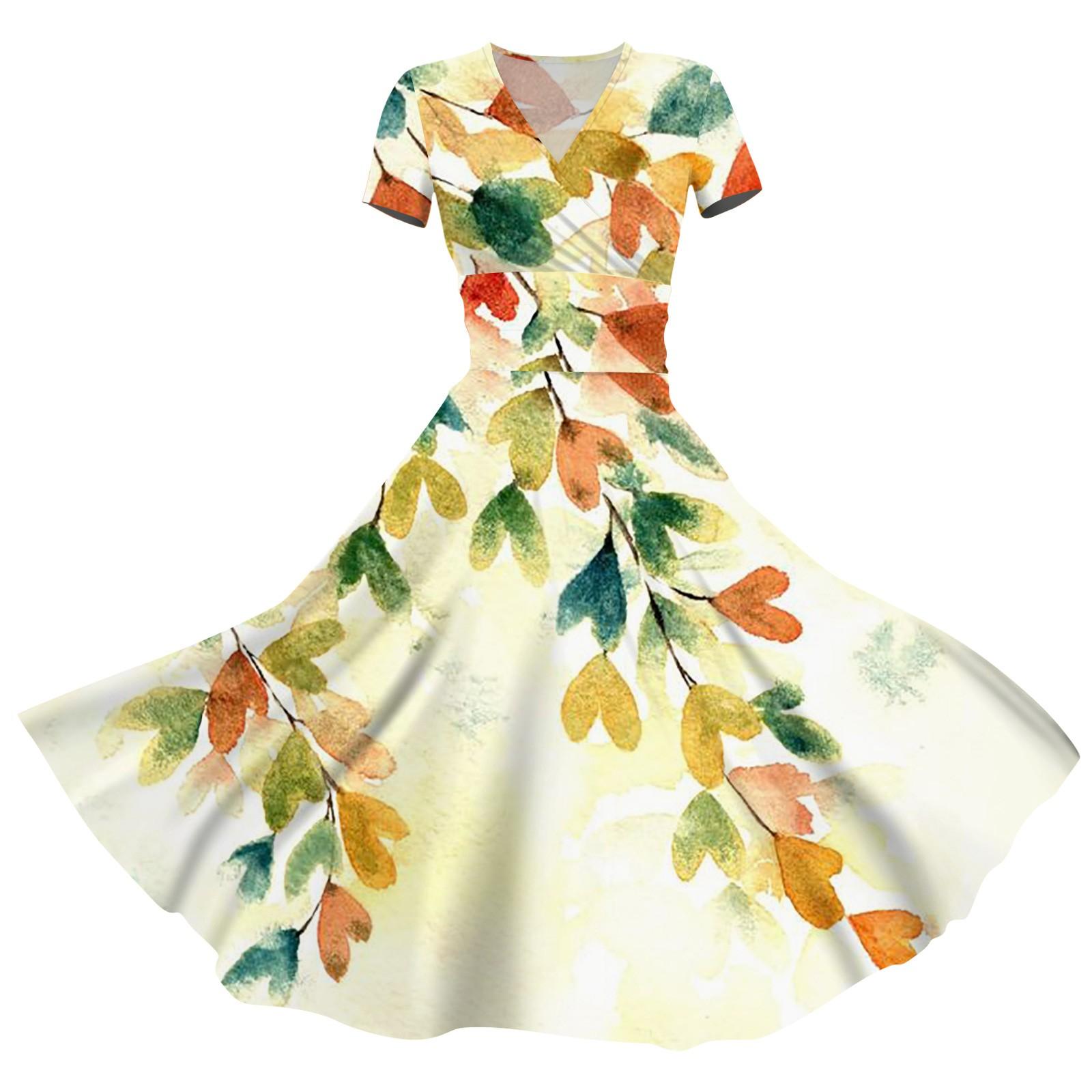 

Женское платье принцессы, сексуальное плиссированное платье с коротким рукавом и v-образным вырезом на талии