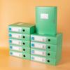 10pcs A4 Colorful File Boxes - Durable Thick Plastic Document Organizers for Contracts, Accounting Receipts & Office Supplies