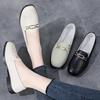 Fashion 2025 Spring Women's Shoes Flat Comfortable Anti Slip Lightweight New Fashion Casual Shoes Metal Decoration Anti Slip Work Shoes