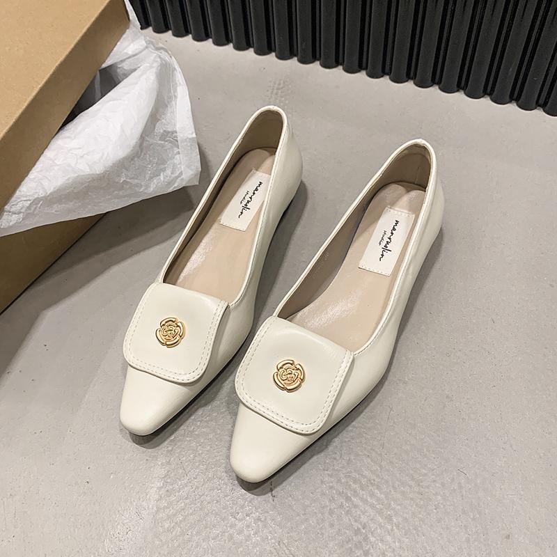 

Женские туфли-лодочки Роскошные черные лакированные туфли на высоком каблуке Модные женские туфли с острым носком Офисные женские туфли на каблуке без застежек Женские мокасины 35 бежевый