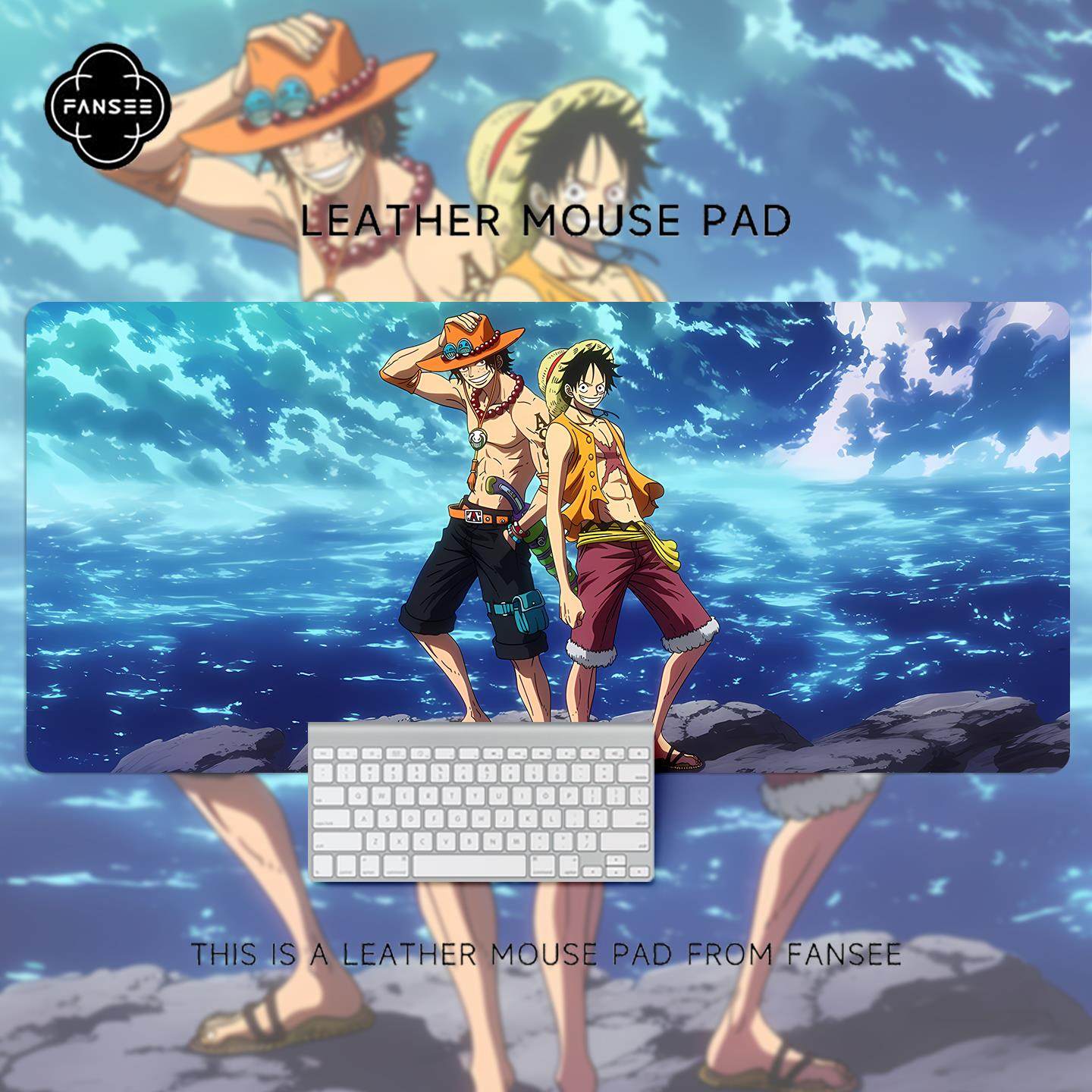 

Oversized Two-dimensional Animation Computer Desk Non-slip and Dirt-resistant Pad ONE PIECE Luffy Roronoa Zoro Leather Mouse Pad 30x60x0.2cm