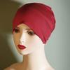 Headscarf Hat Mercerized Cotton Soft Breathable Wrinkle-Resistant Fabric Elastic Comfortable Fit Turban Hat Daily Wear