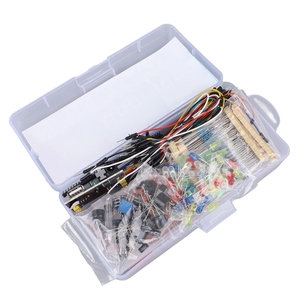 Kit Electronic Starter Asortiment Distractiv Componentă de Dezvoltare Condensatori Rezistori Tranzistori