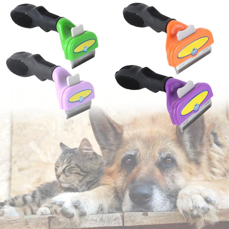 Tool Pet Deshedding Cat Grooming Brush Dog Hair Shedding Remover Abs Material