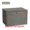 Foldable Storage Bin With Handles For Bedroom Organization And Clothes Closet Use