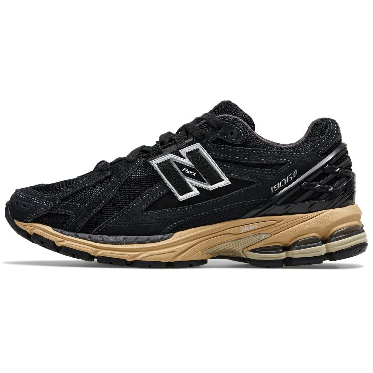 

Кроссовки унисекс New Balance 1906R Black Taos Taupe Magnet M1906RK EU 38 чёрный