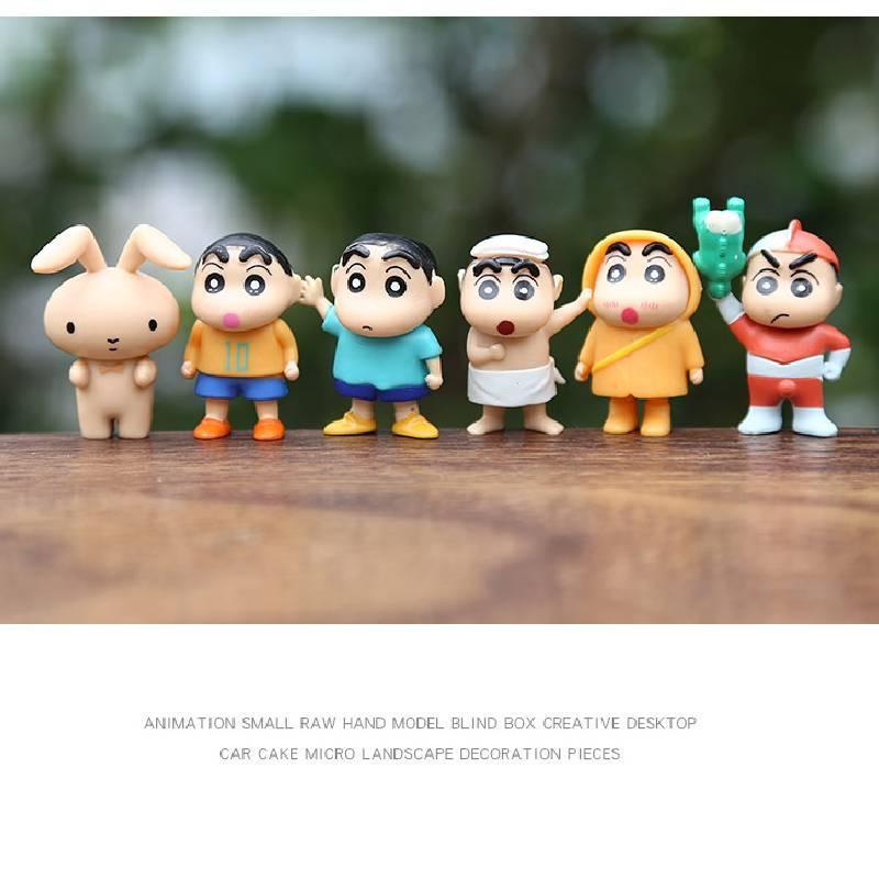 Crayon Shinchan Anime Character Figures Desktop Dolls Collectibles Gift Toys