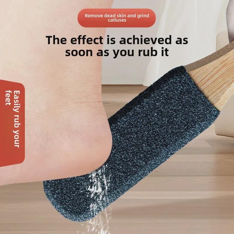 Beech Wood Foot Grinder: Callus Remover and Dead Skin Scrubber for Heels and Foot Care