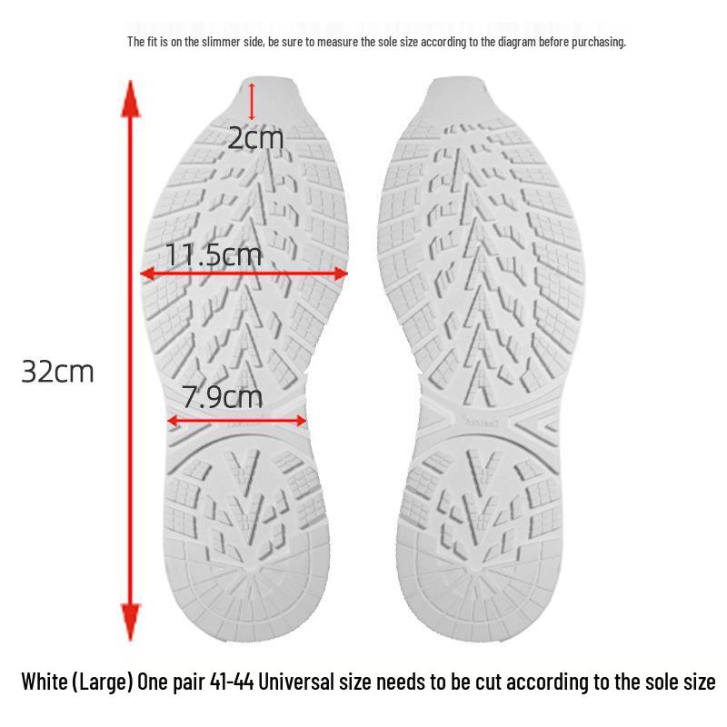 Basketball Shoe Sole Repair: Anti-Slip Wear-Resistant Rubber Patch with Silent Leather Finish