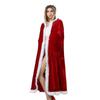 Kids Adult Polyester Windproof Plush Women Hooded Ponchos Xmas Cape Christmas Cloak Cosplay Costume