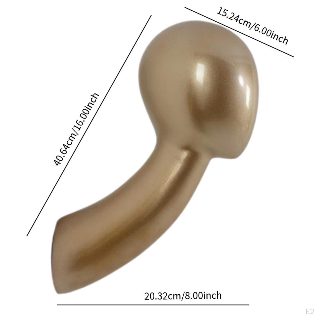 Mannequin Head Wall Mount Display Stand Home Decor Fiberglass Holder Hat for Hats