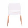 Modern TARCENTO chair white + wooden legs