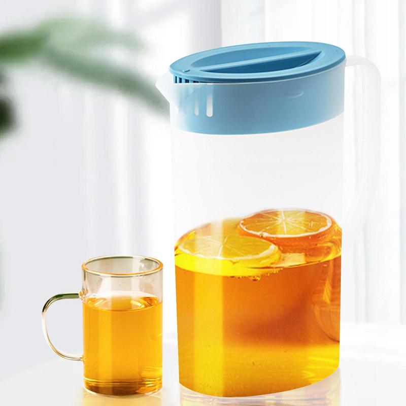 Juice Pitcher for Parties Household Large Lemonade Kettle with Lid Lemonade Container Kettle for Milk V Shaped Cold Kettle