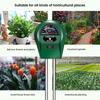 3 In 1 Soil PH Meter Flower Pot Hygrometer Soil Tester Plants Growth Moisture Light Intensity Meter Instrument Garden Plant Tool