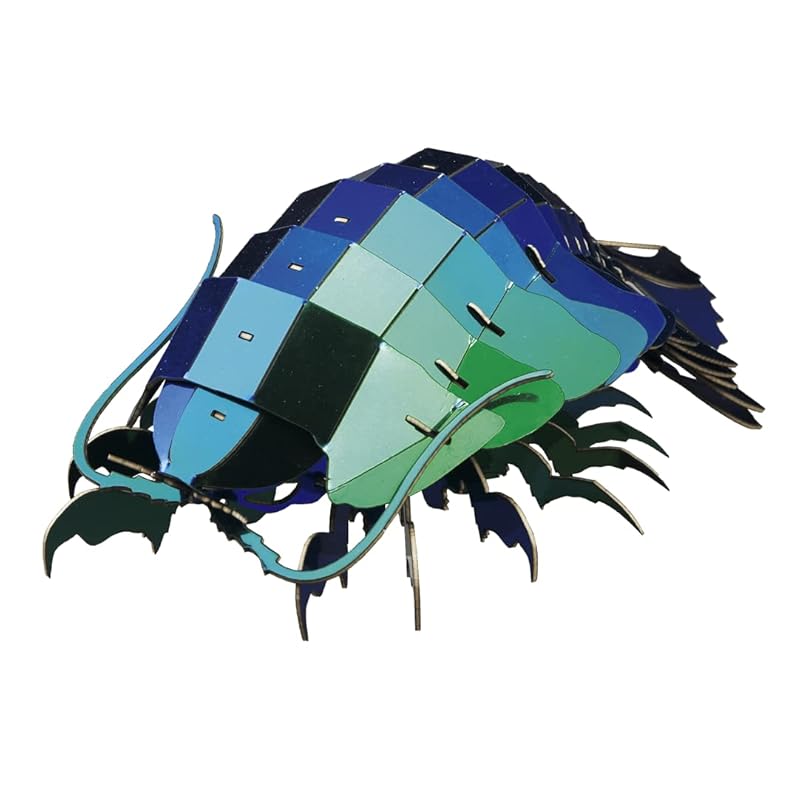 

3D three-dimensional paper puzzle giant beetle green metal assembly puzzle