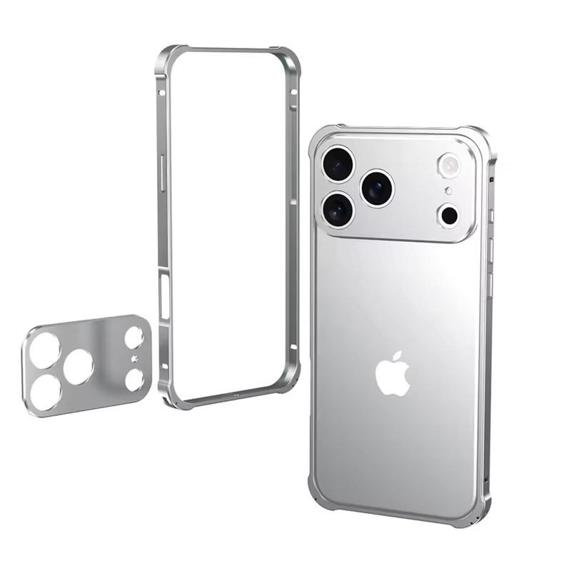Vysoce kvalitní originální barevný hliníkový rám kovový nárazník pevné pouzdro pro iPhone 17 Air 16 15 14 13 12 Pro Max 17Pro kryt s ochranou objektivu ze slitiny