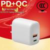 20W PD+QC Fast Charger, Compatible with Apple & Huawei, Type-C Port, EU/UK/US Certified