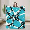 EVH Stripes Van Halen Inspired Warm Plush Throw Blanket for Kids Adults Soft Flannel Sofa Bedspread Couch Cover for Home Bedroom