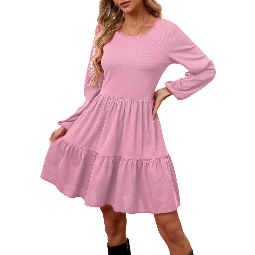 Women's  Short Sleeve Beach Dress Casual Dress