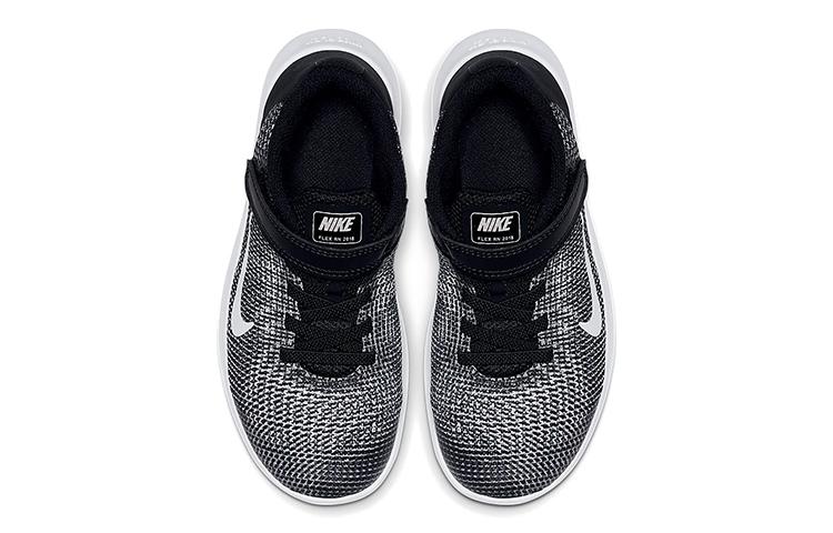 Nike Flex Runner Low Top Kids' Running Shoes Black White Children Aged 3 7 Years Old AH3436-001