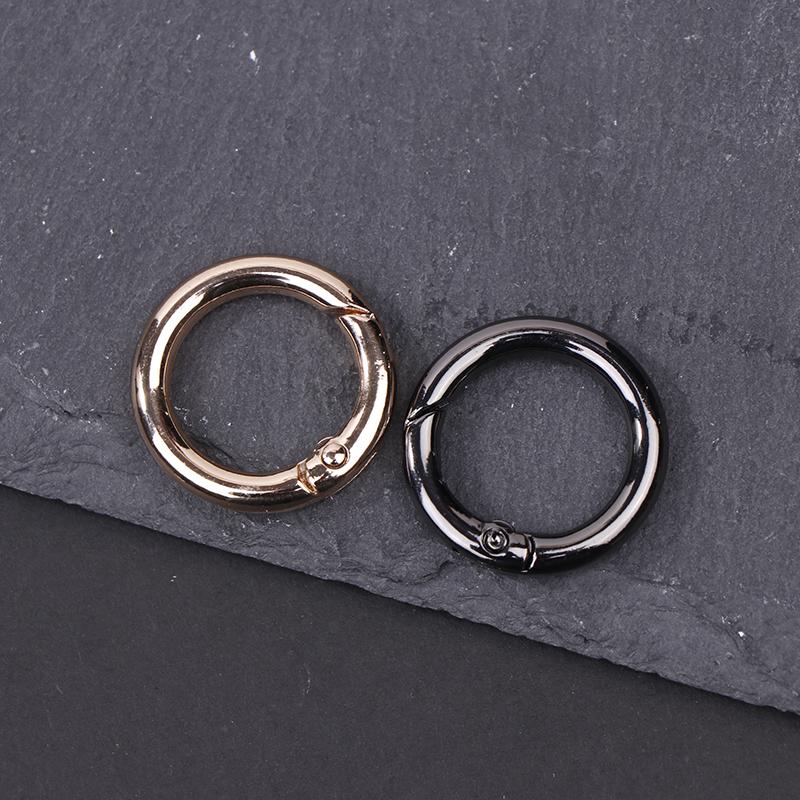 1Pc 25Mm Open Spring Ring Buckle Keyring Key Chains Openable Round Carabiner Buckle Key Rings For Bag Jewelry Finings