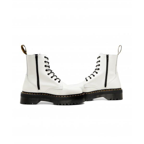 Dr. Martens Jadon Smooth Leather Platform Boot White Unisex Sneakers 15265100