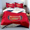 Arsenal Logo Bedding Set Bedding Set (1 Duvet Cover, 2 Pillowcases, Duvet Not Included)