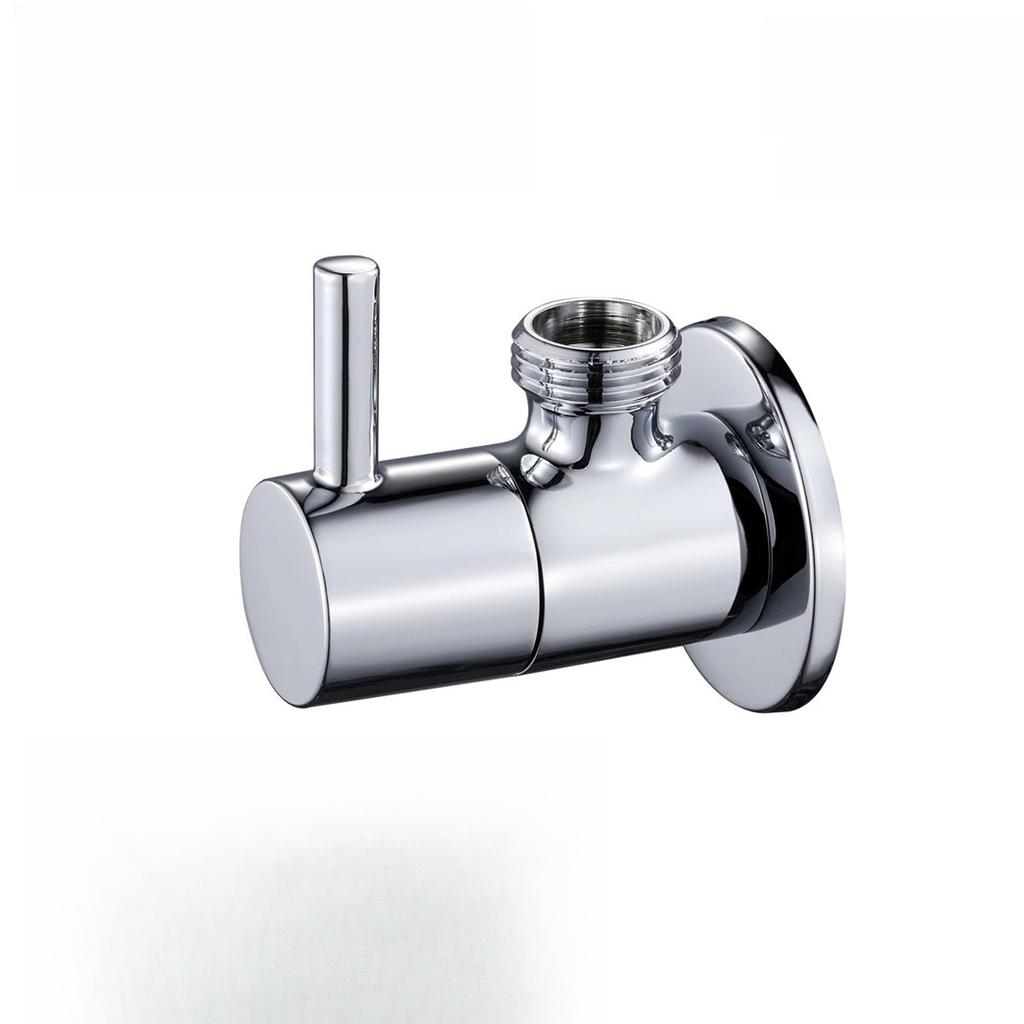 1/2'' European Triangle Valve Hot and Cold Water Stop Universal Retro Angle Valves All Copper Toilet Bathroom