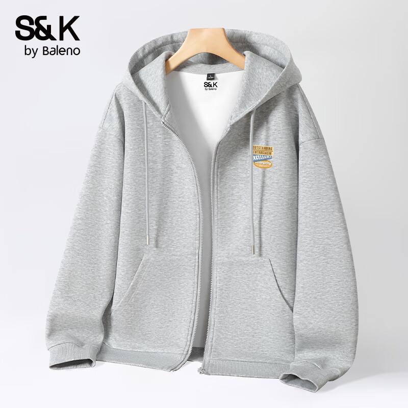 Baleno Men's S&K Series Casual Knit Hooded Jacket