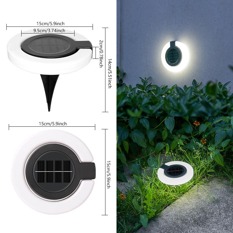 Waterproof Solar Folding Ground Lights for Courtyard, Staircase, and Garden