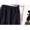 DIMANAF 2026 Primavera Estate Taglie Forti Donna Pantaloncini Jeans Vita Elastica Oversize Larghi Shorts Denim Cotone Blu Uniforme