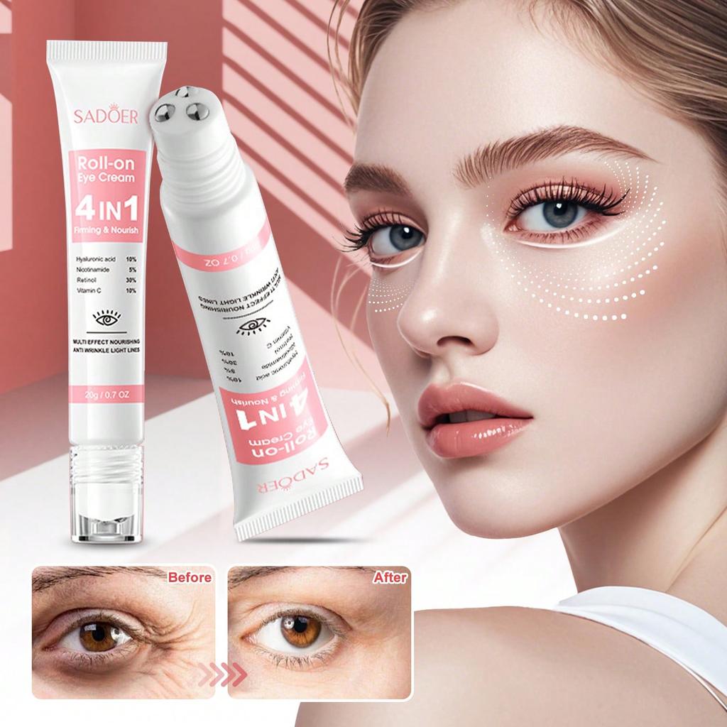 1PC20g Four-in-one Multi-Effect Firming and Nourishing Rolling Eye Cream Moisturizes and nourishes, firming.