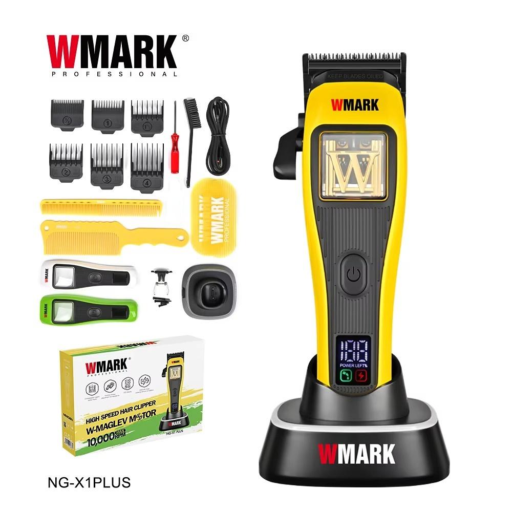 

WMARK Hair Trimmer Professional Hair Clippers Cordless Barber Vector Motor 10000 RPM Digital Display Trimmer for Men NG-X1 PLUS