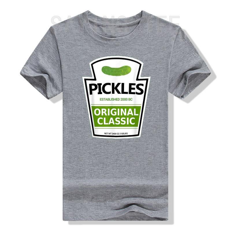Pickle Jar T-Shirt Lazy Halloween Costume Tees Funny Women's Fashion Graphic Outfits Short Sleeve Blouses Cotton Novelty Gifts