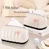 Cute Bow Cream Style Tissue Box for Desktop, Bathroom, Living Room, and Bedroom