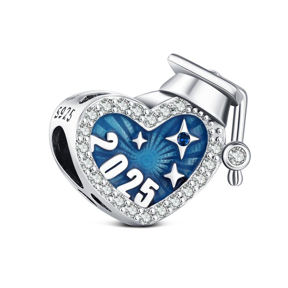 Copper Sport Charms Ball Beads Graduation Pendant Fit Original Bracelet For Women Diy Jewelrylove Gift School