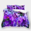 3D Printed Flower Bedding, Women's and Girls' Down Duvet Covers and Pillowcases, 2/3pc King Queen Bed Full-size Duvet Cover Gift