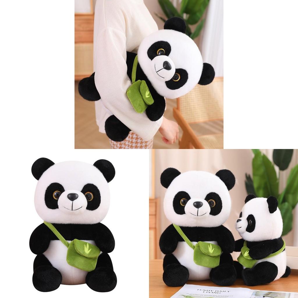 Panda Cute Big Plush Toy Realistic Design Souvenir Fiber Cotton Gift Stuffed