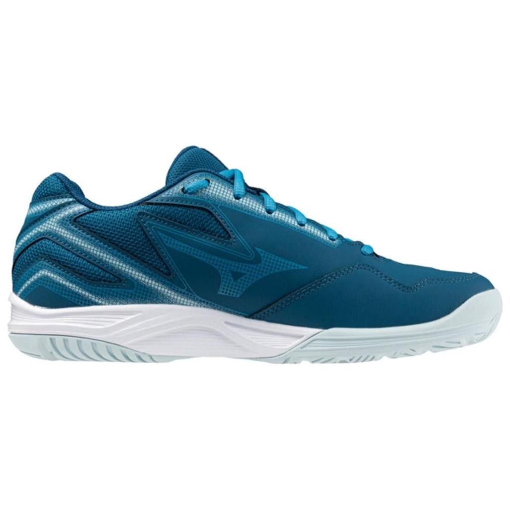 Mizuno Shock Absorbing Non-Slip Durable Low-Top Tennis Shoes Men Sneakers Blue White 61GA234027