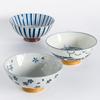 Japanese Creative and Style Design Rice Bowl Japanese Cuisine Tableware High-quality Ceramic Household Rice Bowl Soup Bowl
