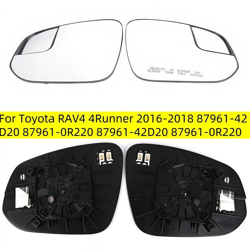For Toyota RAV4 4Runner 2016 2017 2018 87961-42D20 87961-0R220 87961-42D20 87961-0R220 Heated Side Rearview Mirror Glass Lens