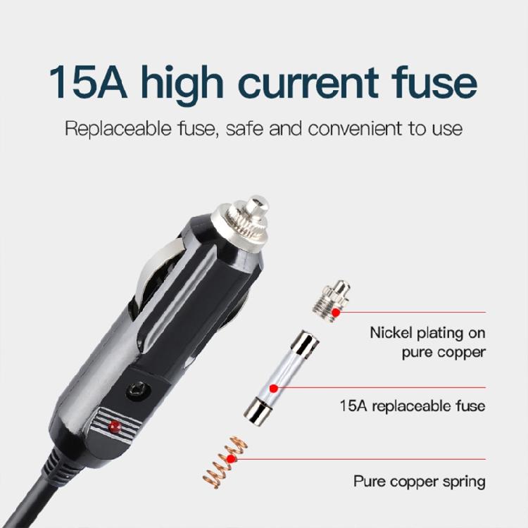 Premium 12V-24V Car Battery to Car Power Adapter Plug Socket Cord