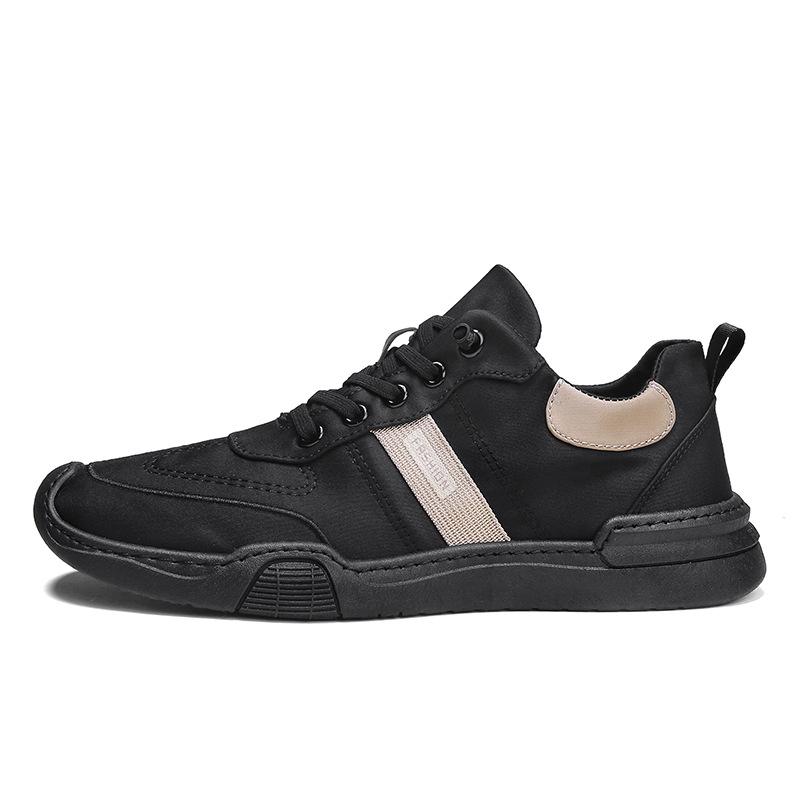 2024 Korean Style Cloth Low-Top Casual Men's Board Shoes: Rainproof, Youth Travel Sneakers for Spring/Autumn