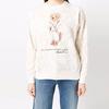 Polo Ralph Lauren FW21 Bear Pattern Printed Crewneck Sweatshirt Women Sweatshirt Beige 211846895-001