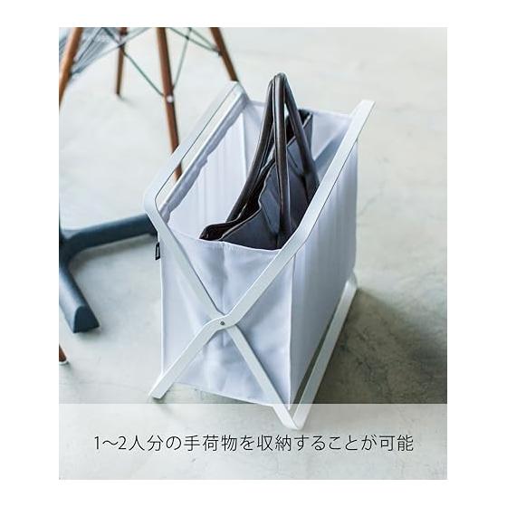 Yamazaki Jitsugyo (Yamazaki) Baggage Storage Box White Approx. W46 x D29 x H40cm (when used) Tower Folding Luggage Storage 3544