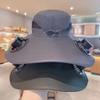 Wide Brim Solar Fisherman Hat Rechargeable Fan Outdoor Sun Hat for Camping Hiking UV Protection Fan Hat Father's Day Gift
