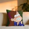 Gravity Falls Cushion Cover Cozy Velvet Throw PillowSoft Warm Cushion For Sofa  Bed