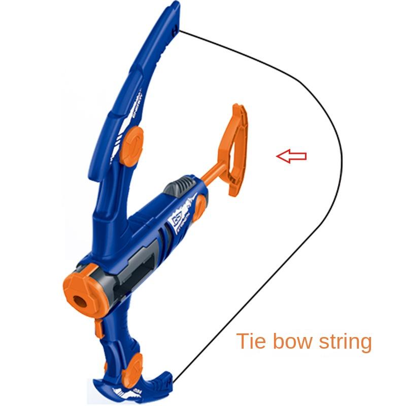 Joc de exterior Siguranță Lansator Moale cu Bombe Model Arc și Săgeți pentru Copii Jucărie 12 Lansări Continue Arbaletă Distractivă
